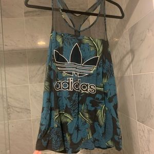 Adidas tanktop mesh palm tree